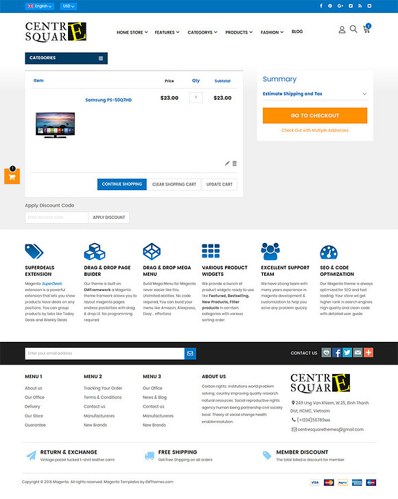  Shopping Center Magento 1 & 2 Theme in Magento Themes - product preview 1