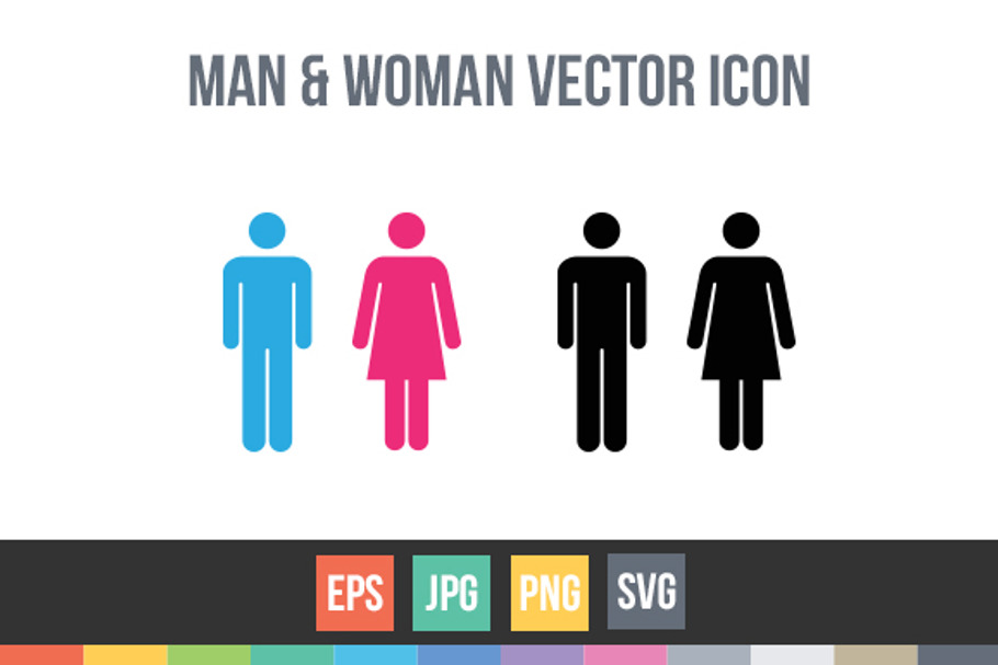 Male and female symbol signs vector