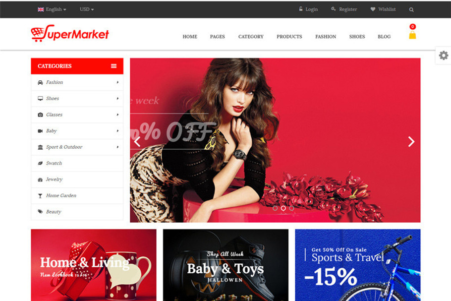 SuperMall Magento 1 & 2 Theme in Magento Themes - product preview 8