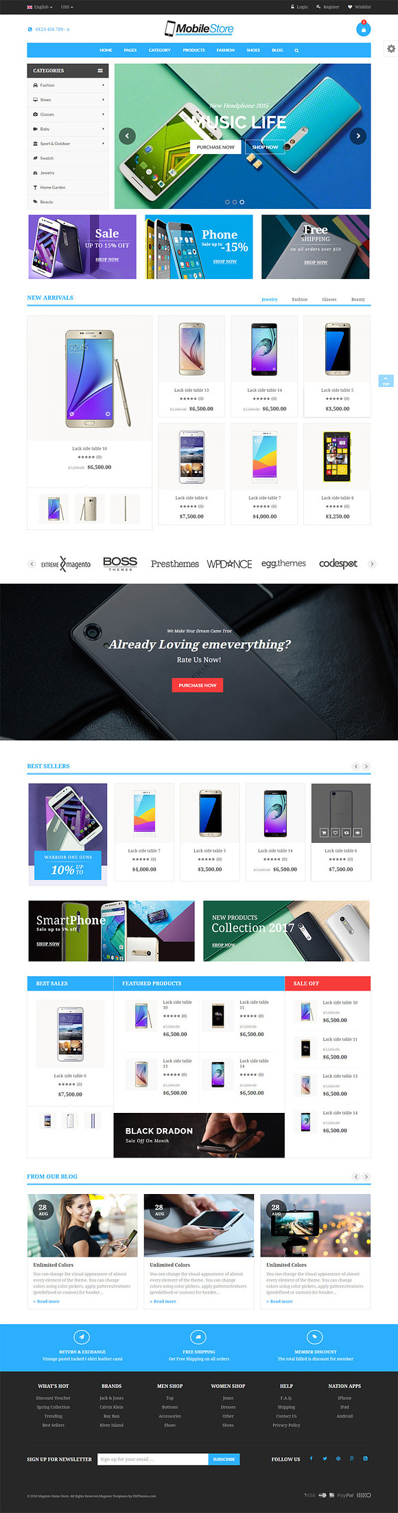 SuperMall Magento 1 & 2 Theme in Magento Themes - product preview 1