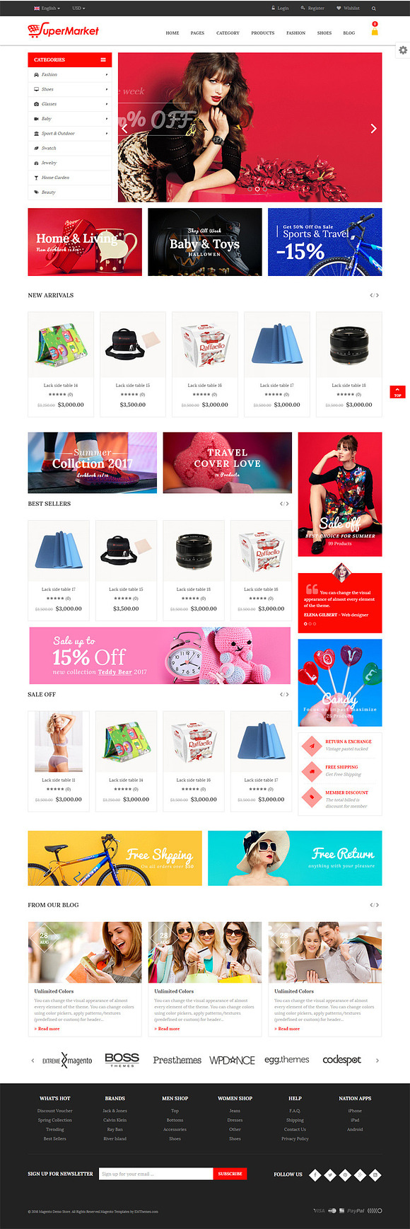 SuperMall Magento 1 & 2 Theme in Magento Themes - product preview 5