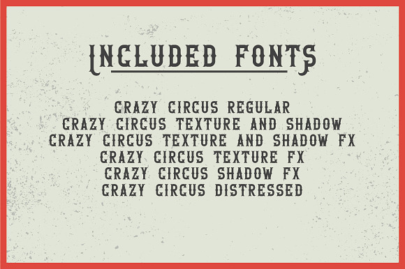 Crazy Circus typeface in Circus Fonts - product preview 5