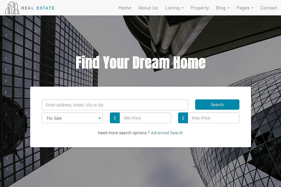 Real Estate Theme - Dream House in Bootstrap Themes - product preview 8