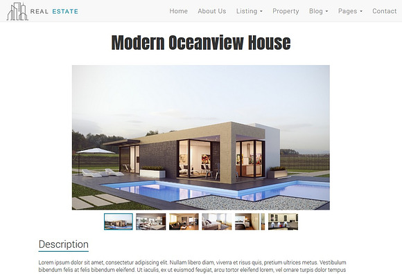 Real Estate Theme - Dream House in Bootstrap Themes - product preview 3