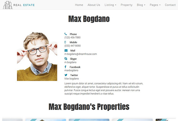 Real Estate Theme - Dream House in Bootstrap Themes - product preview 4
