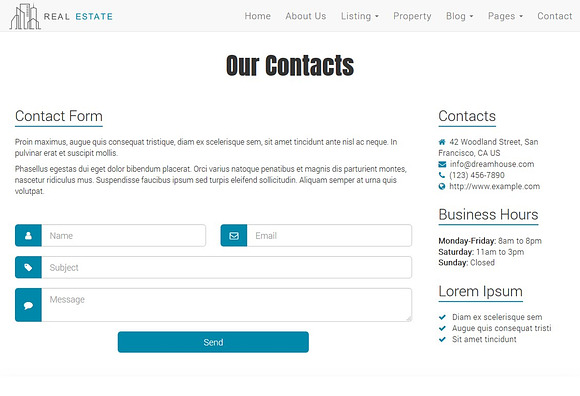 Real Estate Theme - Dream House in Bootstrap Themes - product preview 5