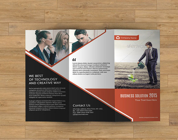 Business Brochure Trifold - V66 in Brochure Templates - product preview 2