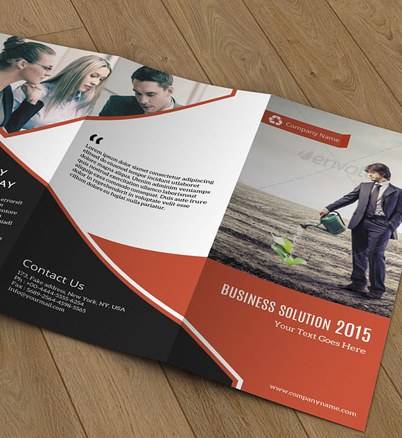 Business Brochure Trifold - V66 in Brochure Templates - product preview 4