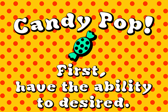 Candy Pop! bubble font in Display Fonts - product preview 1