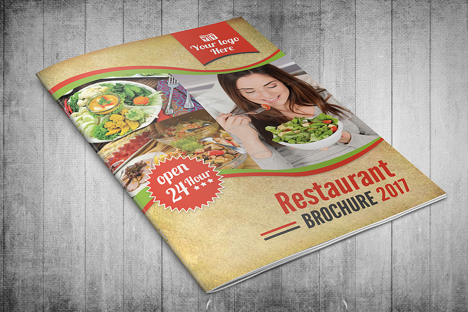 Restaurant Menu Bifold Brochure