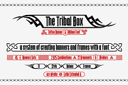 The Tribal Box -banner font-