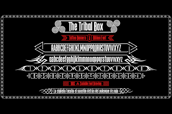 The Tribal Box -banner font- in Display Fonts - product preview 1