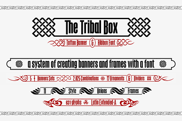 The Tribal Box -banner font- in Display Fonts - product preview 2