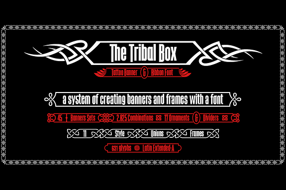 The Tribal Box -banner font- in Display Fonts - product preview 3