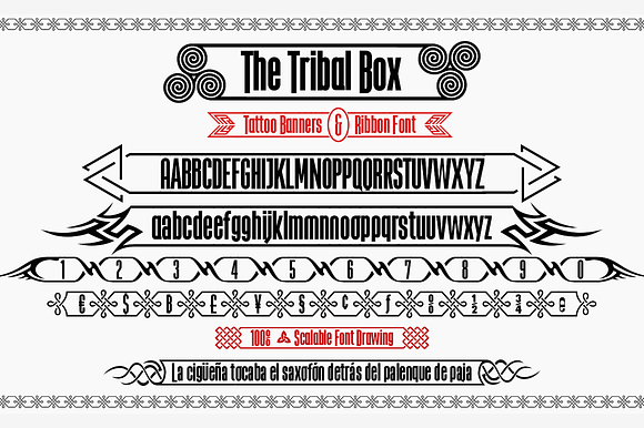 The Tribal Box -banner font- in Display Fonts - product preview 4