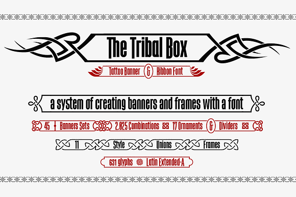 The Tribal Box -banner font- in Display Fonts - product preview 6