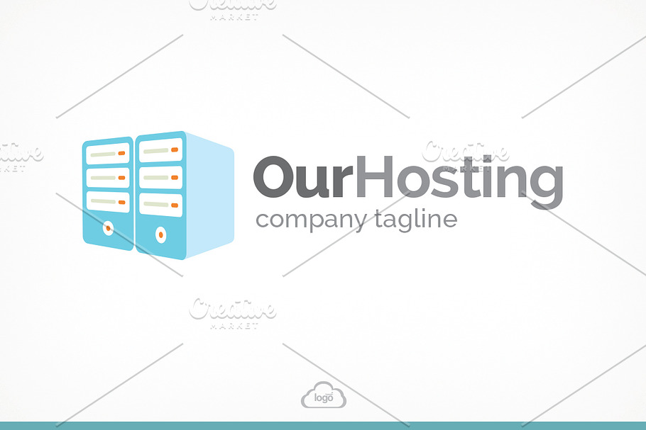 Our Hosting Logo Template in Logo Templates - product preview 8