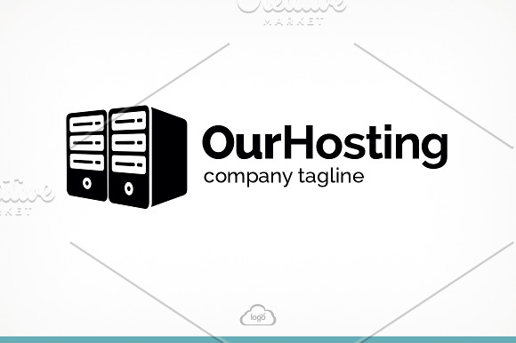 Our Hosting Logo Template in Logo Templates - product preview 1