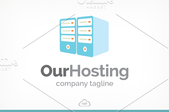 Our Hosting Logo Template in Logo Templates - product preview 2