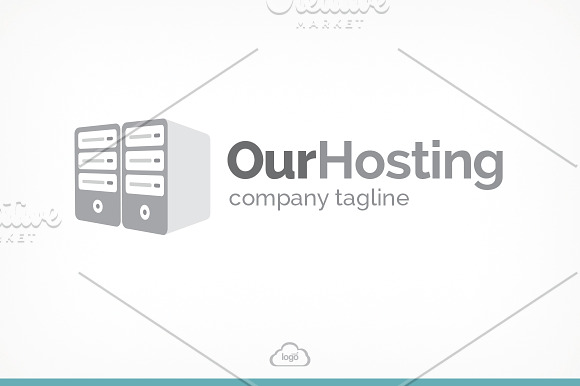 Our Hosting Logo Template in Logo Templates - product preview 3