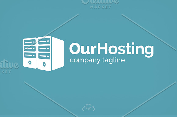 Our Hosting Logo Template in Logo Templates - product preview 4