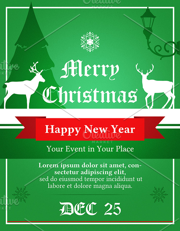 Classic Christmas Flyer in Flyer Templates - product preview 2