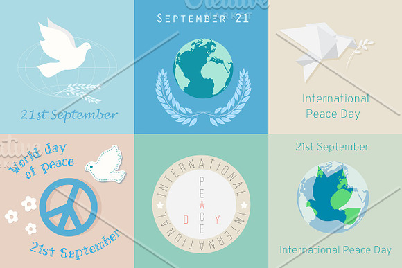 12 International Day of Peace design in Graphics - product preview 2