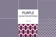 Purple seamless patterns