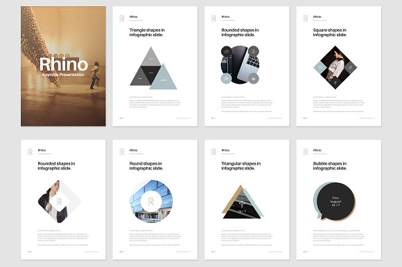 Rhino Vertical Keynote Template in Keynote Templates - product preview 3