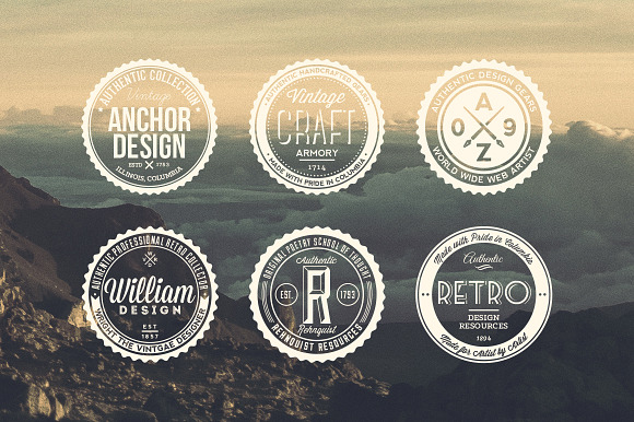 11 Trendy Vintage Badges Volume 1 in Logo Templates - product preview 3