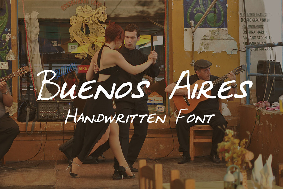 Buenos Aires - Handwritten Font in Sans-Serif Fonts - product preview 8