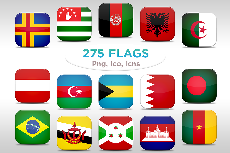 275 Rounded Flags