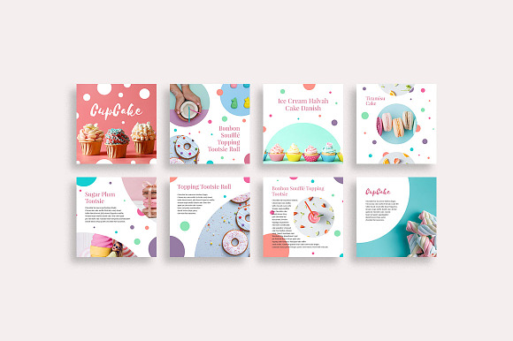 CupCake Social Media Pack in Instagram Templates - product preview 1