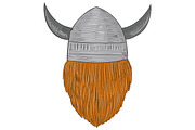 Viking Warrior Head Rear View 