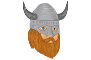 Viking Warrior Head Three Quarter V