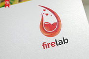 Firelab / laboratory - Logo Template