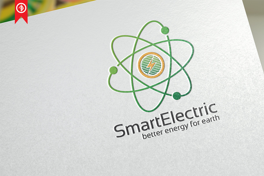 Smart Electric / Atom - Logo in Logo Templates - product preview 8
