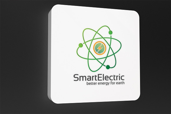 Smart Electric / Atom - Logo in Logo Templates - product preview 4