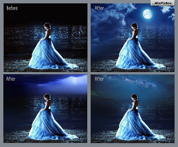100 Night Sky Overlays in Photoshop Layer Styles - product preview 1