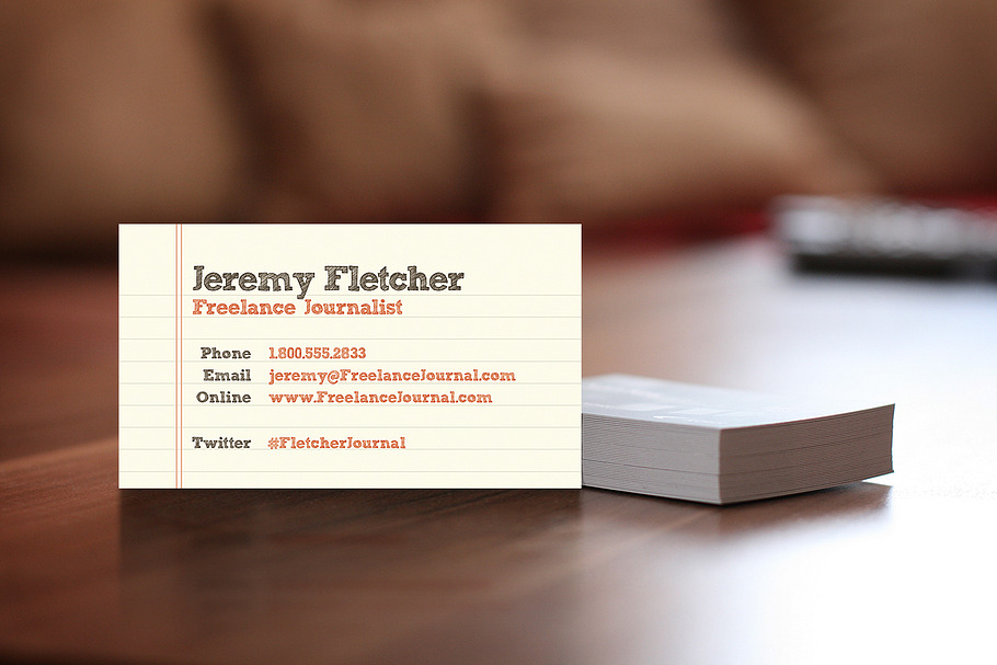 Paper Business Card in Business Card Templates - product preview 8