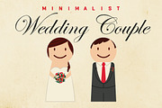 Minimalist Wedding Couple Graphic