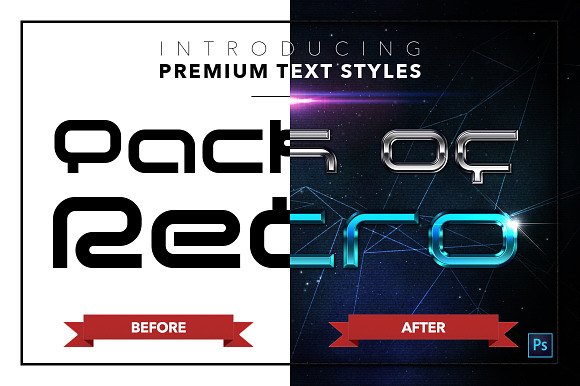 Retro #2 - 17 Text Styles in Photoshop Layer Styles - product preview 18