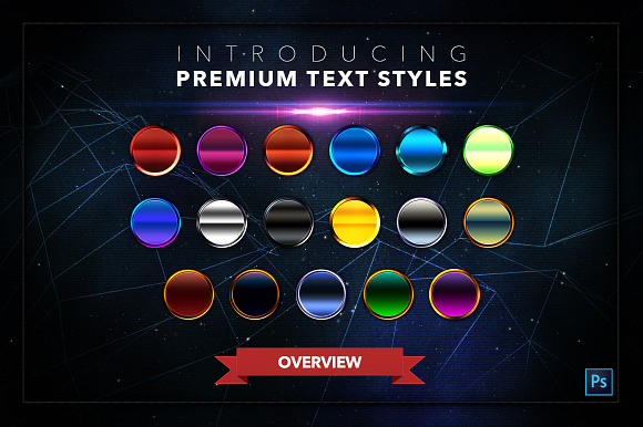 Retro #2 - 17 Text Styles in Photoshop Layer Styles - product preview 19