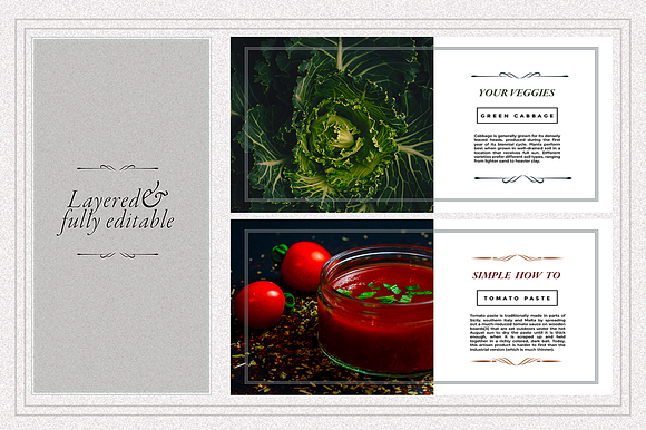 FOODIE facebook posts pack in Facebook Templates - product preview 1