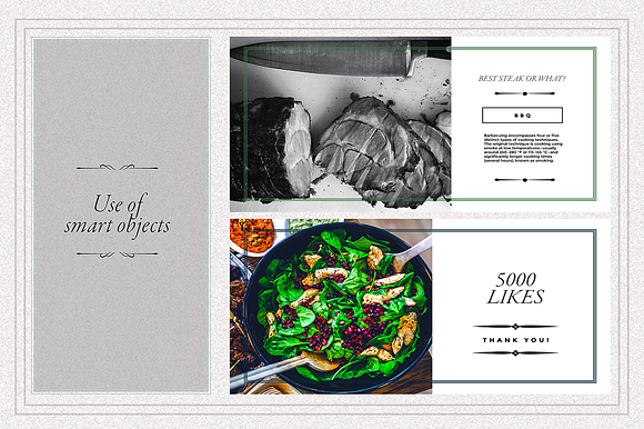FOODIE facebook posts pack in Facebook Templates - product preview 2