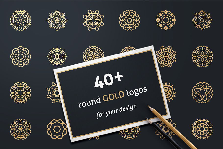 40+ GOLD LOGOS in Logo Templates - product preview 8