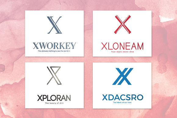 20 "X" Letter Alphabetic Logos in Logo Templates - product preview 5