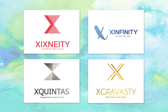 20 "X" Letter Alphabetic Logos in Logo Templates - product preview 7