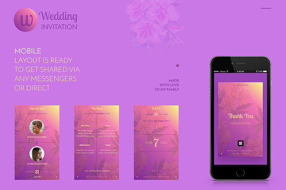 Browser wedding invitation in Website Templates - product preview 3