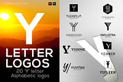 20 "Y" Letter Alphabetic Logos
